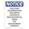 Signmission OSHA Notice Sign, Fire Pump Disconnection And Meter, 5in X 3.5in Decal, 3.5" W, 5" L, Portrait OS-NS-D-35-V-12627 - alternate 1